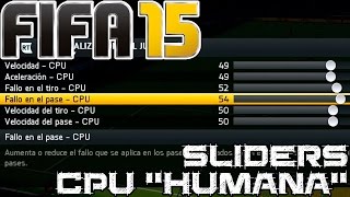 FIFA 15  Sliders para hacer una CPU más humana [upl. by Aymer]