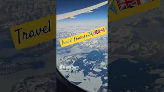 UK to Canada🇬🇧🇨🇦  Flying over Greenland shorts travel [upl. by Addison]