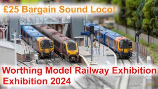 Worthing Model Railway Exhibition 2024  Bargain £25 sound fitted Loco [upl. by Foscalina829]