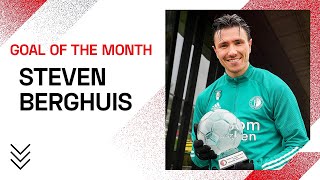 Scoren in Oranje en GOAL OF THE MONTH bij Feyenoord  STEVEN BERGHUIS 🏆 [upl. by Aiden643]