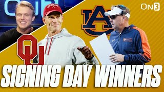 National Signing Day WINNERS  Auburn Hugh Freeze ATTACK MODE  Oklahoma Sooners SEC Trenches [upl. by Llib]