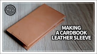 Leather Craft Making a leather diary cover  DIY [upl. by Ennaj]