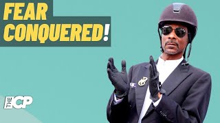 Snoop Dogg seen at Paris Olympics dressage despite fear of horses [upl. by Edie705]