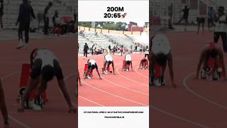 200m 2065sec🚀 200m national athletics championship 2024 youtube shorts [upl. by Billen]