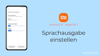 Sprachausgabe einstellen  Xiaomi Android 14  HyperOS 1 [upl. by Ocsinarf301]