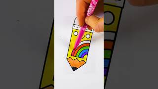 🌈Coloring Page Rainbow Pencil 🖍 coloringpages rainbow pencil [upl. by Morril]