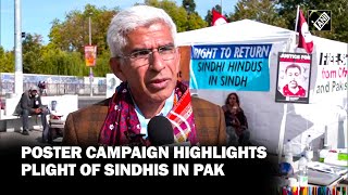 Sindhi Foundation holds poster campaign to highlight plight of Sindhis in Pakistan [upl. by Natsirhc122]