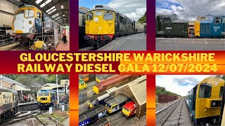 Gloucestershire Warwickshire Railway Diesel Gala 12072024 [upl. by Hilliard]