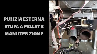 Pulizia esterna e manutenzione stufa a pellet Nordica Extraflame [upl. by Ritchie]