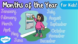 Months of the Year Vocabulary  Months in English [upl. by Dnomaj]