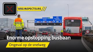 Ongeval en opstopping op de busbaan  Weginspecteurs 9 [upl. by Caundra361]