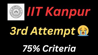 3rd Attempt In JEE Advanced 🥺  75 Criteria  2023 Passed student Suffering 😭 [upl. by Akinas]