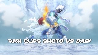 Raw Clips Dabi vs Shoto 4k myheroacademia [upl. by Einatirb]