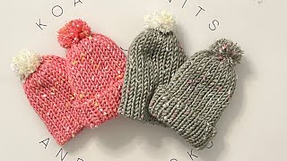 “Flecks” Preemie Baby Beanies In Two Sizes  “Flecks Collection“  4 [upl. by Adnopoz]