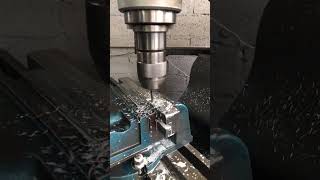 PRECISION DRILLING ON A MANUAL MILLING MACHINE DRILLING MANIFOLD PART  WORKSHOP JOB FACTORY [upl. by Adnohsor278]