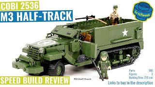 COBI 2536 M3 HalfTrack  Speed Build Review [upl. by Aisats]