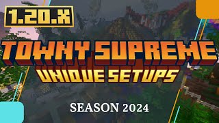 Towny Supreme Premium Setup  Minecraft Server 18  121X 2024 [upl. by Celina]