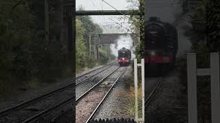 45596 Bahamas amp 44932 double header at Tame Bridge Parkway 300924 steamlocomotive steamengine [upl. by Puttergill305]