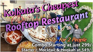 Cheapest Rooftop Restaurant in Kolkata  Best Indian Food  ExploreWithAdish [upl. by Anatollo]