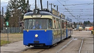 Führerstand Trambahnfahrt durch München [upl. by Eniahpets]