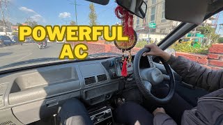 Maruti 800 Powerful Ac Kya Thanda Karti Hai Ye car  Maruti 800  Car Ac [upl. by Ronnholm]