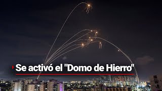 ¡SE ACTIVÓ EL DOMO DE HIERRO  FIA presenció el activamiento del sistema de defensa en Israel [upl. by Nauwaj]