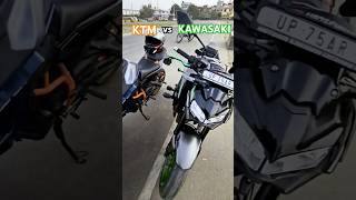 KTM🧡 vs KAWASAKI💚 ktm duke duke390 kawasaki z900 bikelife biker UP75CHHABRA [upl. by Eenolem]