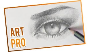 LEARN How to Draw an EYE with pencil ✏️ TRICK [upl. by Adnavoj]