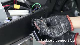 How to install the support feetArwibon Q30 Electric Scooter [upl. by Malas]