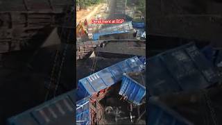 Derailment at BSP div viralnews youtubeshorts [upl. by Kotick]