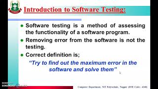 11 Software Testing Objectives of Testing Failures Error Fault Defect Bug Terminology [upl. by Aerdnahs942]