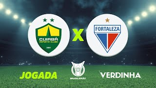 CUIABÁ 5 X 0 FORTALEZA AO VIVO CAMPEONATO BRASILEIRO  16062024 [upl. by Botti]