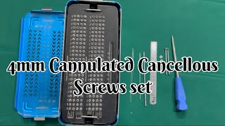 4mm Cannulated Cancellous Screw Set…for Ortho OT people …support OT wisdom 😇😀 [upl. by Muhcan]