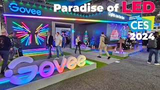 Govee LED Lights  Largest Variety Of Indoor Outdoor Smart Lights at CES 2024 [upl. by Nwotna]