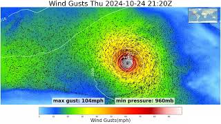 Notable Worldwide Storms  20241020 00z GFS [upl. by Nnahtebazile]