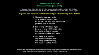 The Ascension of the Lord Responsorial Psalm Colin Smith [upl. by Gradeigh164]