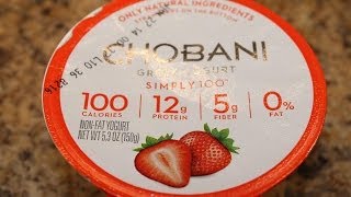 Chobani 100 Calorie Strawberry Review [upl. by Bacon]