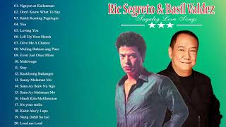 Ric Segreto Basil Valdez Greatest Hits  OPM Tagalog Love Songs ALL time 2020 [upl. by Ahsekim]