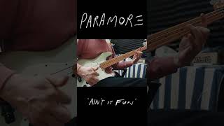 Paramore  Aint It Fun Slap Part Bass cover Shorts [upl. by Aymahs]