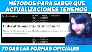 Como REVISAR que ACTUALIZACIONES de WINDOWS UPDATE tengo DESCARGADAS E INSTALADAS en mi SISTEMA ✅ [upl. by Winston]