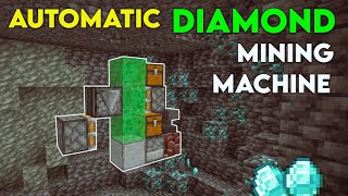 Automatic Diamond Mining Machine In Minecraft  Tunnel Bore [upl. by Resaec841]