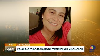 Exmarido é condenado por matar companheira em Jaraguá do Sul [upl. by Airbmat932]