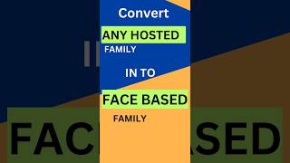 single Hosted Revit Family into Face Based Family shorts [upl. by Neirrad]