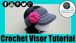 The Curtis Visor Crochet Tutorial [upl. by Swetiana797]