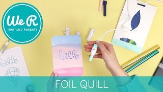 We R Memory Keepers Foil Quill with Silhouette Cameo [upl. by Kenric]