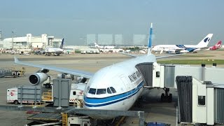 MUST WATCH Kuwait Airways A340300 London  Kuwait  KU104 [upl. by Anerahs]