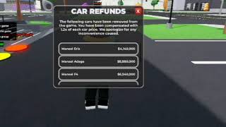 car tycoon dealership refunds [upl. by Eilyak661]