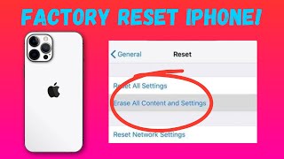 How to Factory Reset Iphone Easily [upl. by Savitt662]