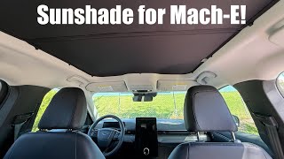 Jowua Sunshade Review for Mustang MachE [upl. by Ethelstan]