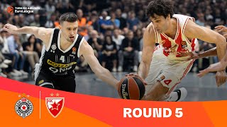 PartizanZvezda  Round 5 Highlights  202324 Turkish Airlines EuroLeague [upl. by Marcelline909]